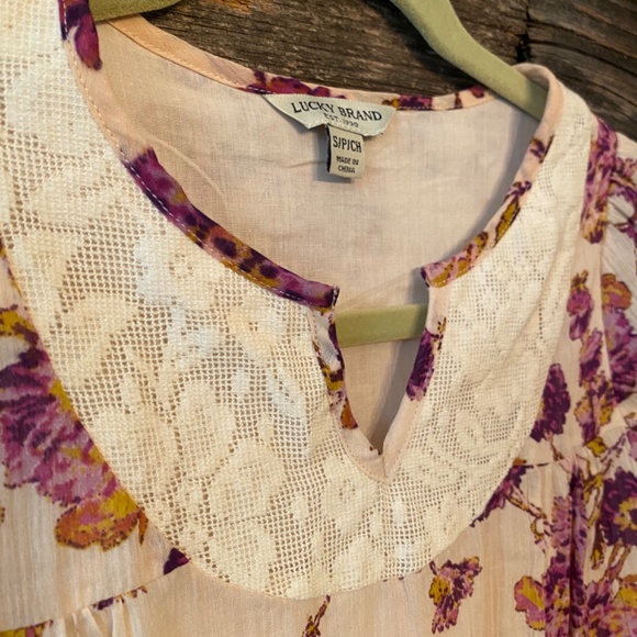 Lucky Dress Biscotti Floral Charlene drop waist S - Picture 3 of 5